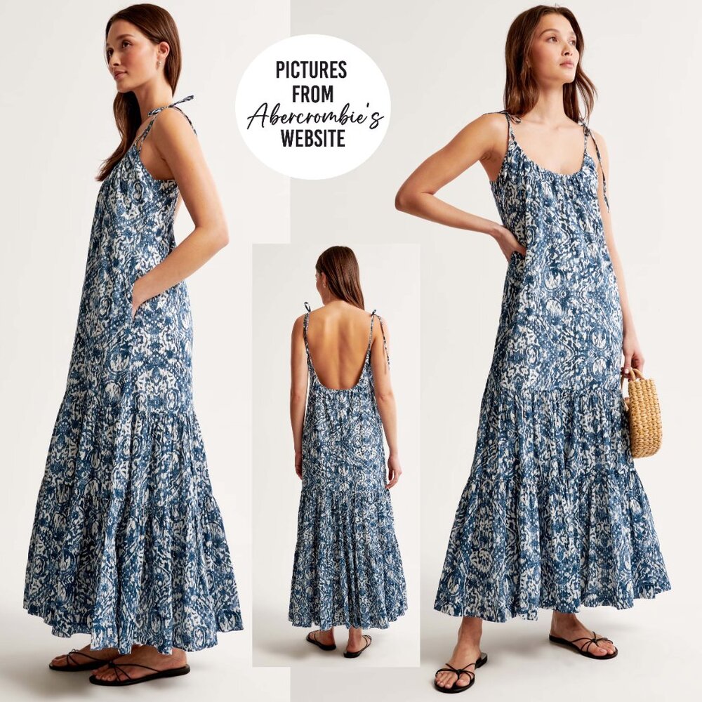 Abercrombie & Fitch Trapeze Maxi Dress - Size: Small